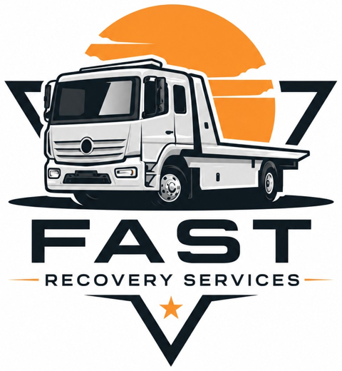 Fast Recovery Services logo, car towing in Sharjah